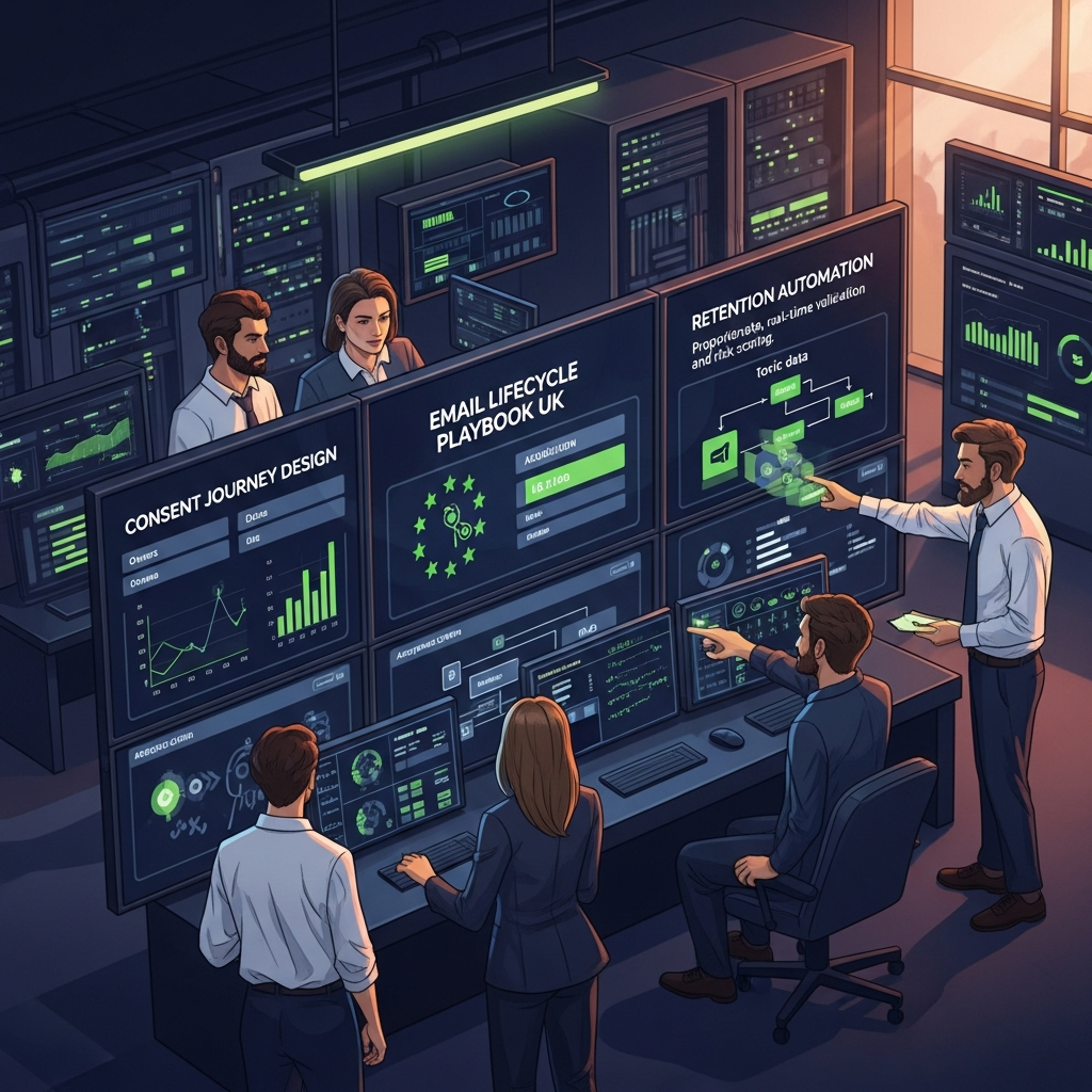 A UK email lifecycle playbook run like a compliance operation