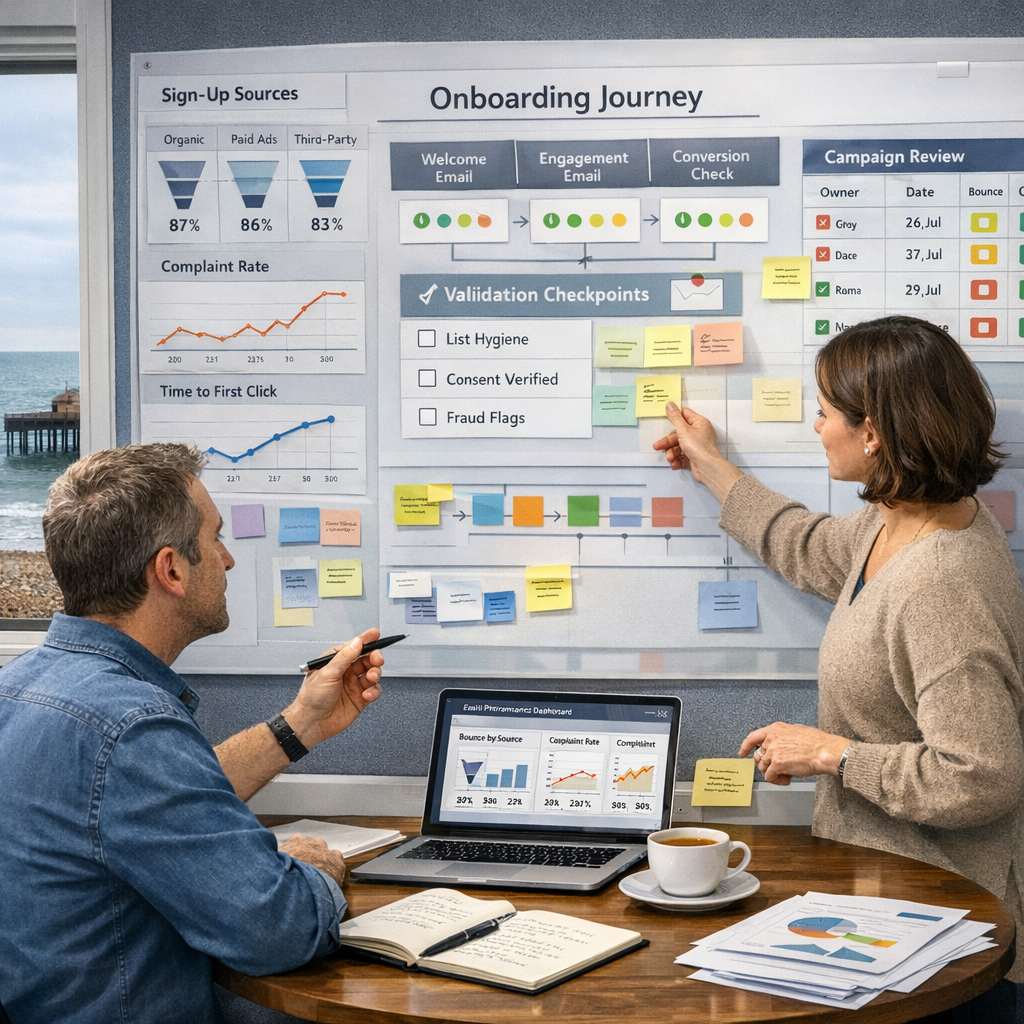 Retention signals in live onboarding: finding the weak points before deliverability slips