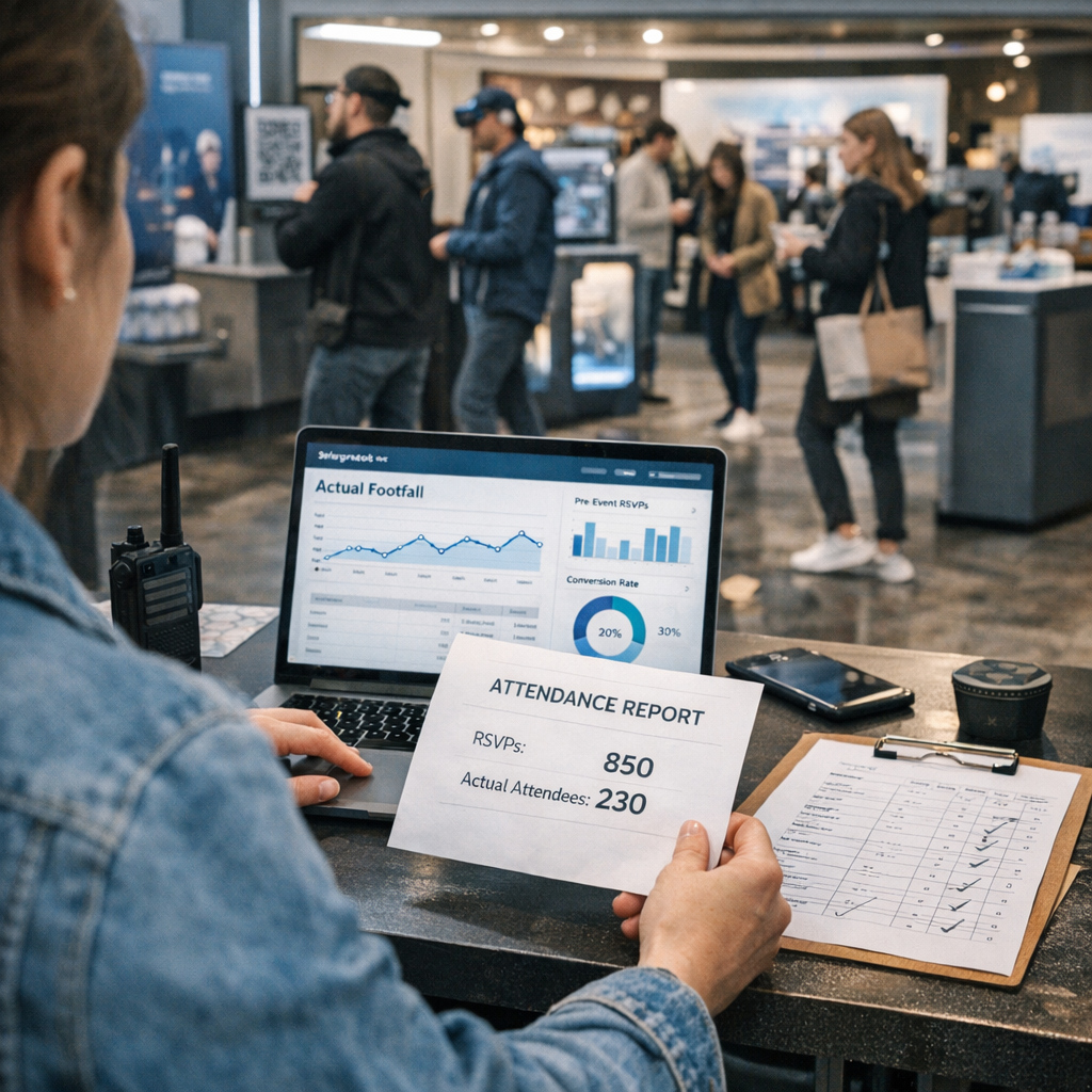 From social interest to actual footfall: a B2B event check-in model that survives LinkedIn inflation