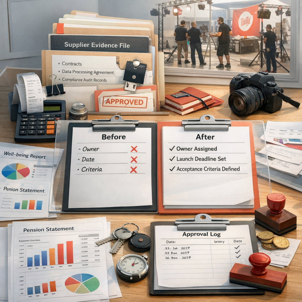 Activation delivery lessons: how UK teams evidence suppliers, approvals and risk controls in case studies