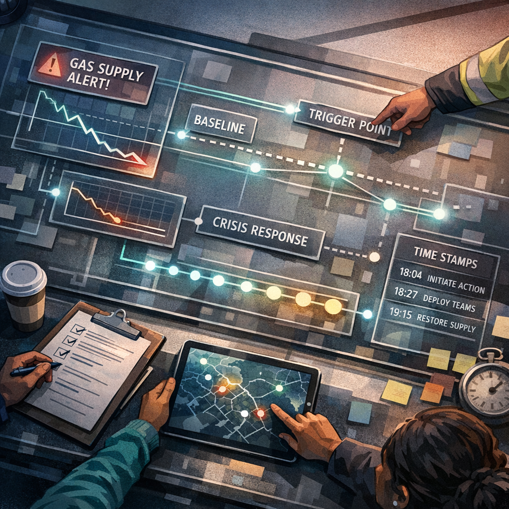 Crisis response delivery evidence: lessons for UK operations teams from gas supply disruption reporting