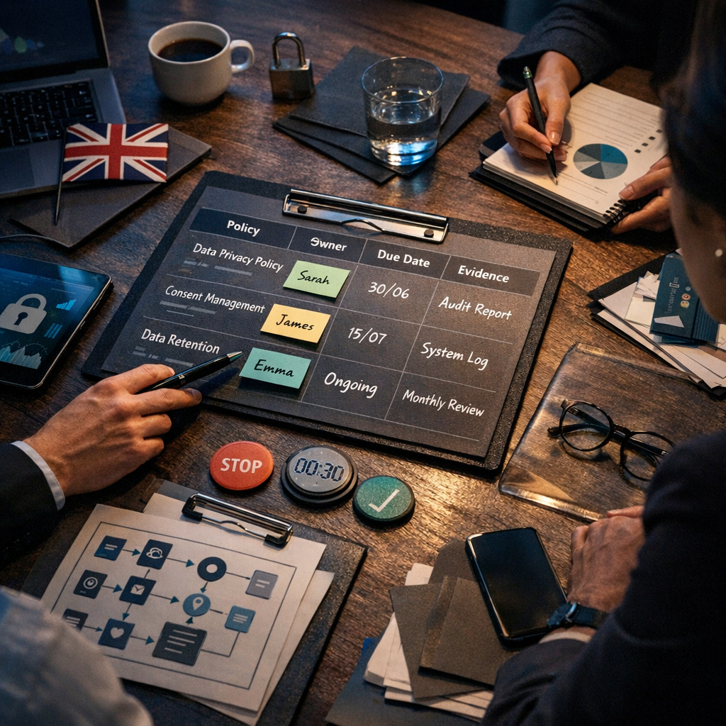 From board oversight to platform controls: how UK teams should translate digital governance into campaign operations