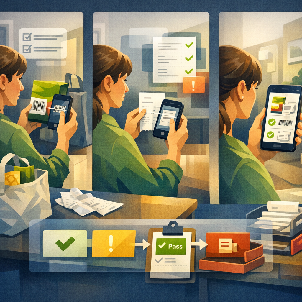 How POPSCAN verifies proof of purchase with barcode and receipt controls