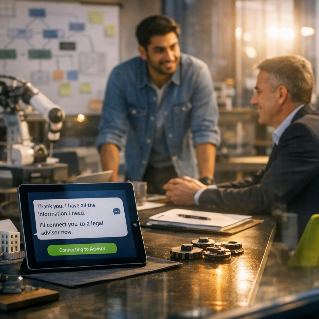When a QuickThought chatbot should stop asking questions: a UK decision-tree design guide for regulated enquiries