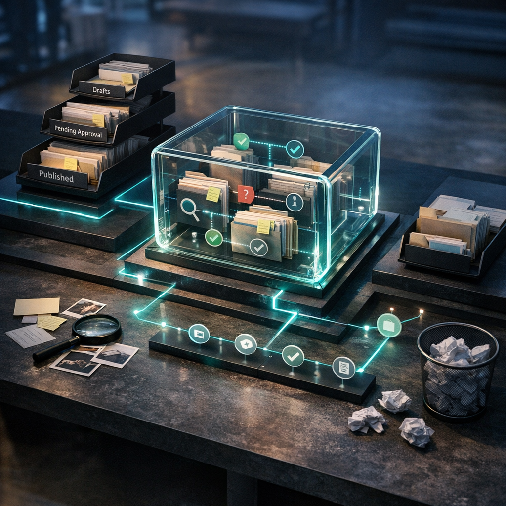 What a governed editorial memory looks like when content volume starts to climb